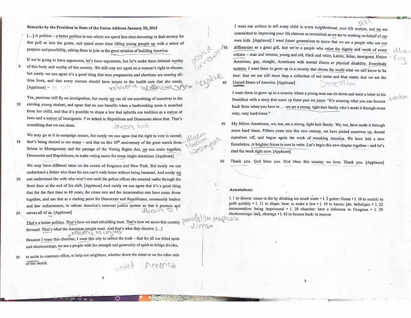 Cu
Advanced course English Q1
The US then and now
Exam no 2
union-address-january-20-2015
Name: '
Reading and Writing: Remarks by the Presid