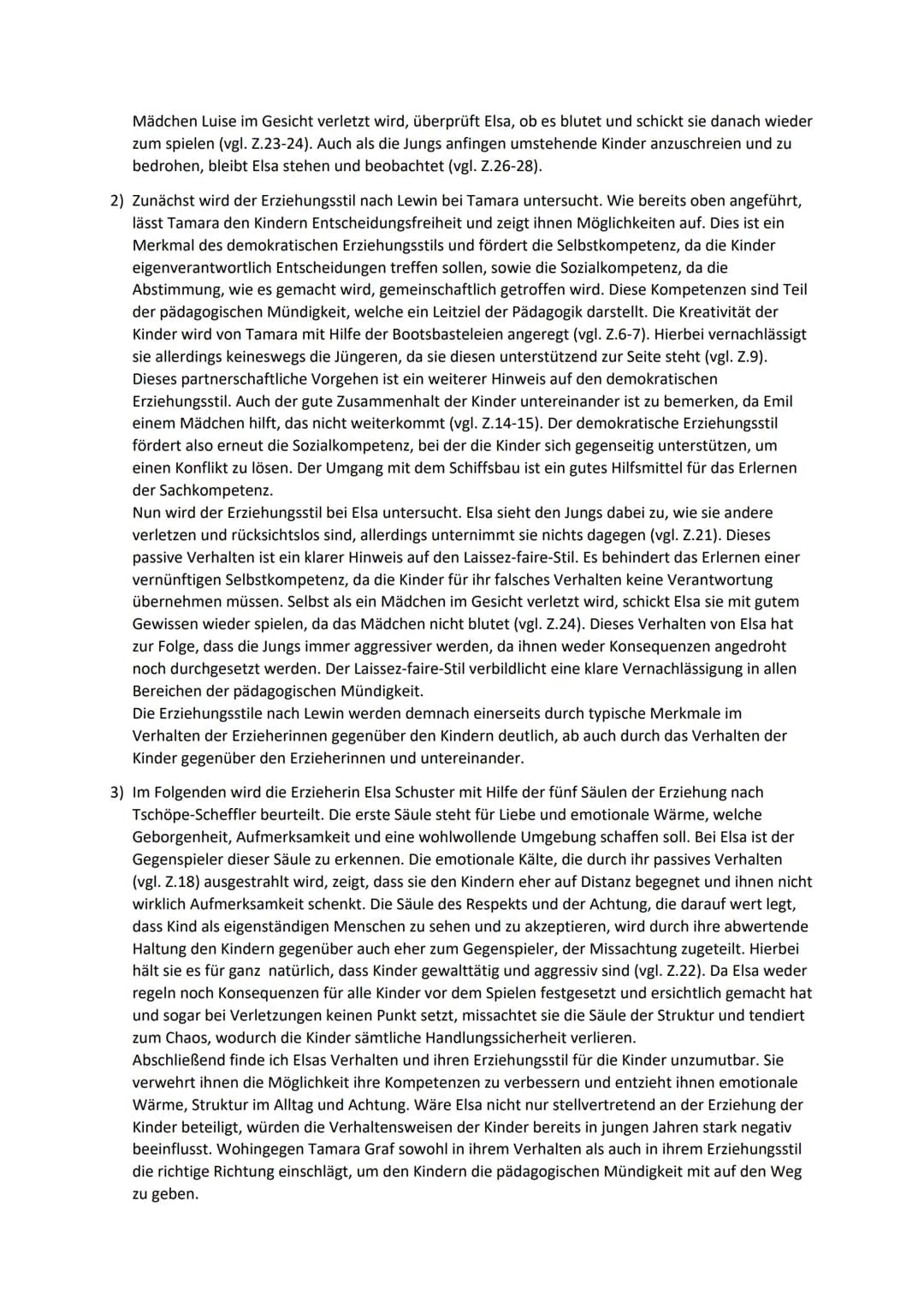 Fallbeispiel: Tamara in der Kita Haselmäuse
Fallbeispiel
In der Kita ,,Haselmäuse", einem Waldkindergarten in Soest, fragt die Erzieherin Ta
