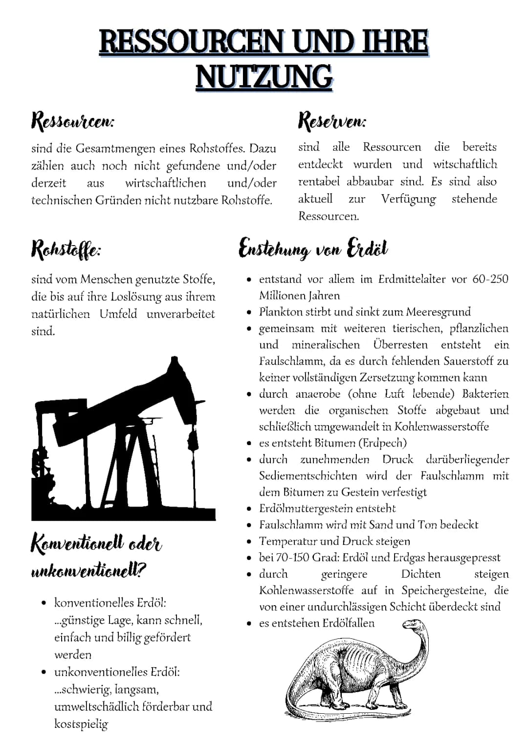 Ressourcen und ihre Nutzung