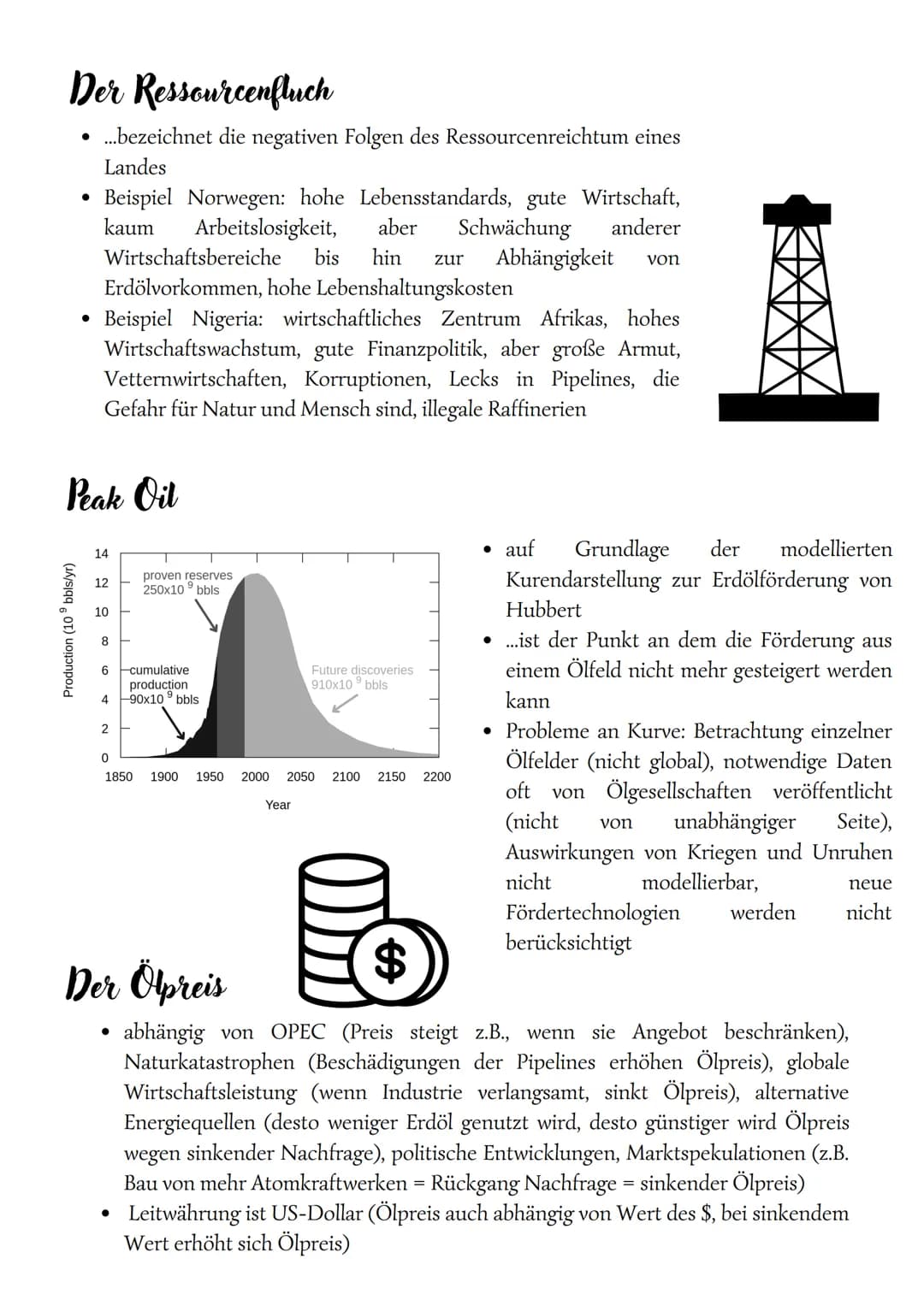 RESSOURCEN UND IHRE
NUTZUNG
Ressourcen:
sind die Gesamtmengen eines Rohstoffes. Dazu
zählen auch noch nicht gefundene und/oder
derzeit aus w