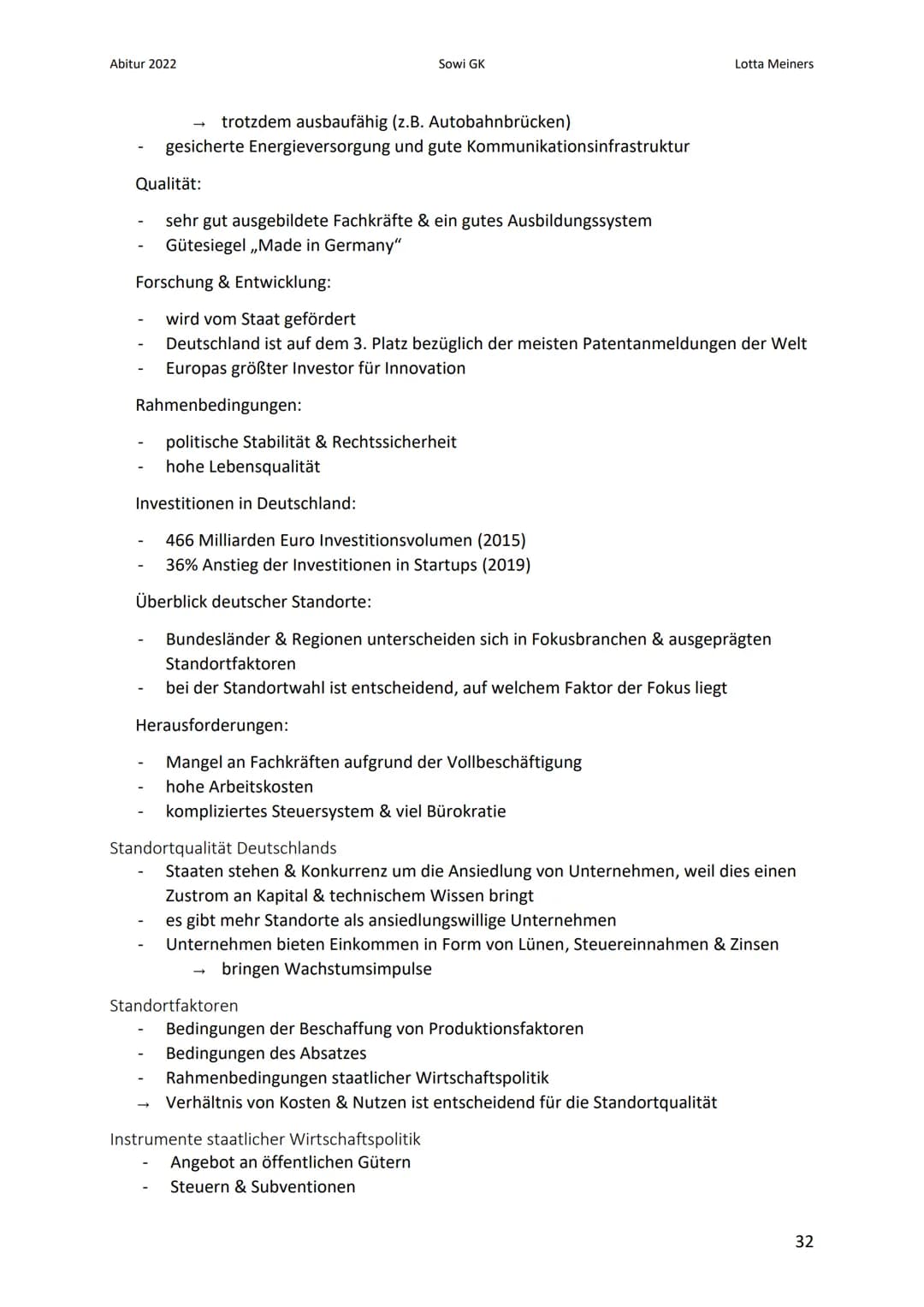 Abitur 2022
wirtschaftliche Dimension
Sowi GK
9. Globalisierung
9.1. Dimensionen
Dimensionen sind miteinander vernetzt & lassen sich nicht k