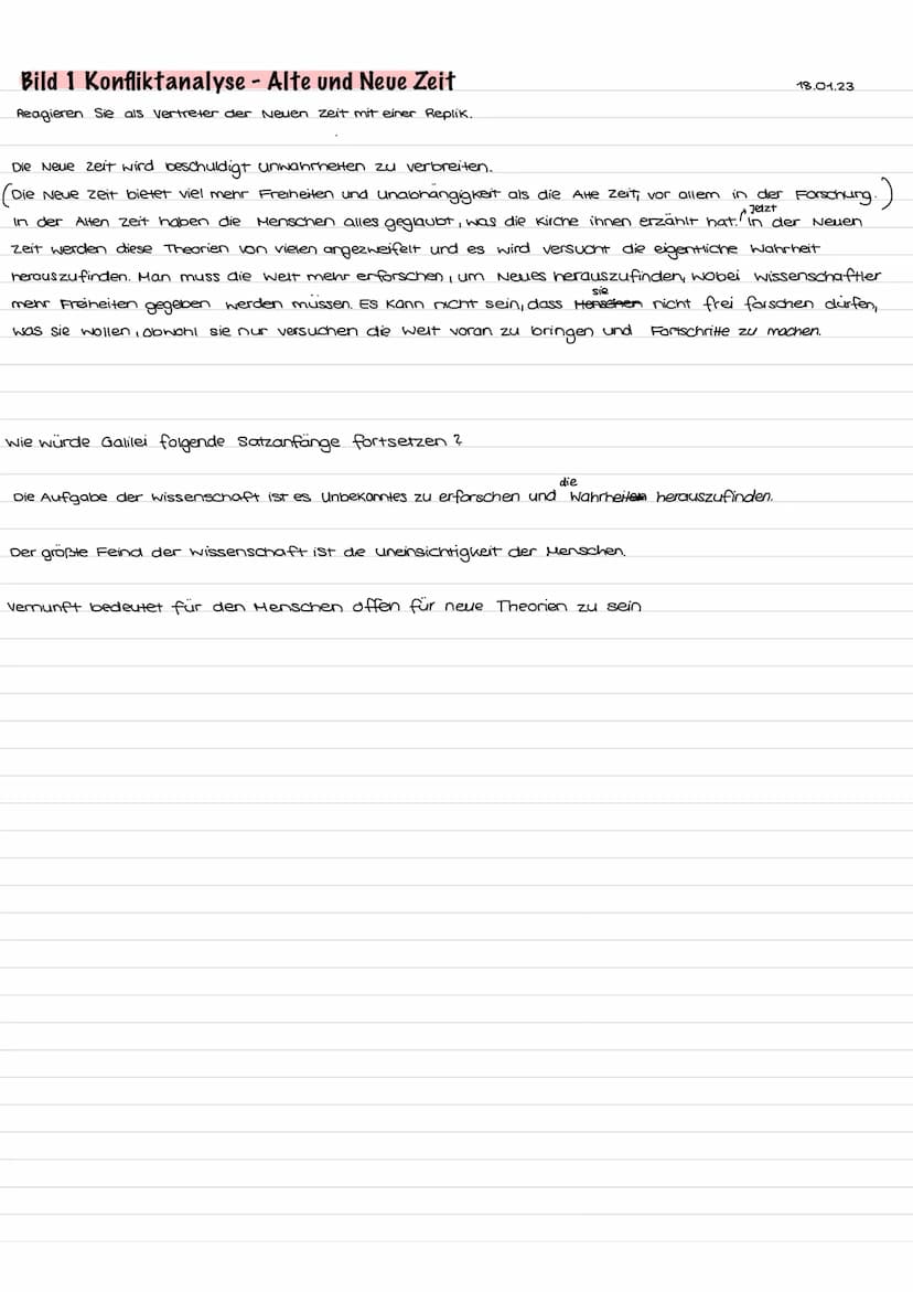 . Alte Zeit"
„Durch zwei tausend Jahre glaubte die Menschheit,
daß die Sonne und alle Gestirne des Himmels sich
um sie drehten" (S.8)
. Aber