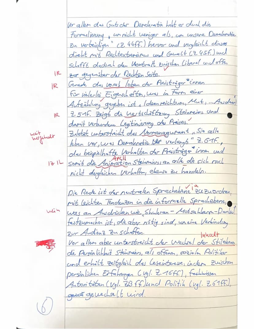 No.1 Analyse
Klausur Nr.2
14.12.2022
Der uns
vorliegende Text ist eine Rede Frank-Walter
Steinmeiers, die er am 22. Juni 2017 zum
Antrittsbe