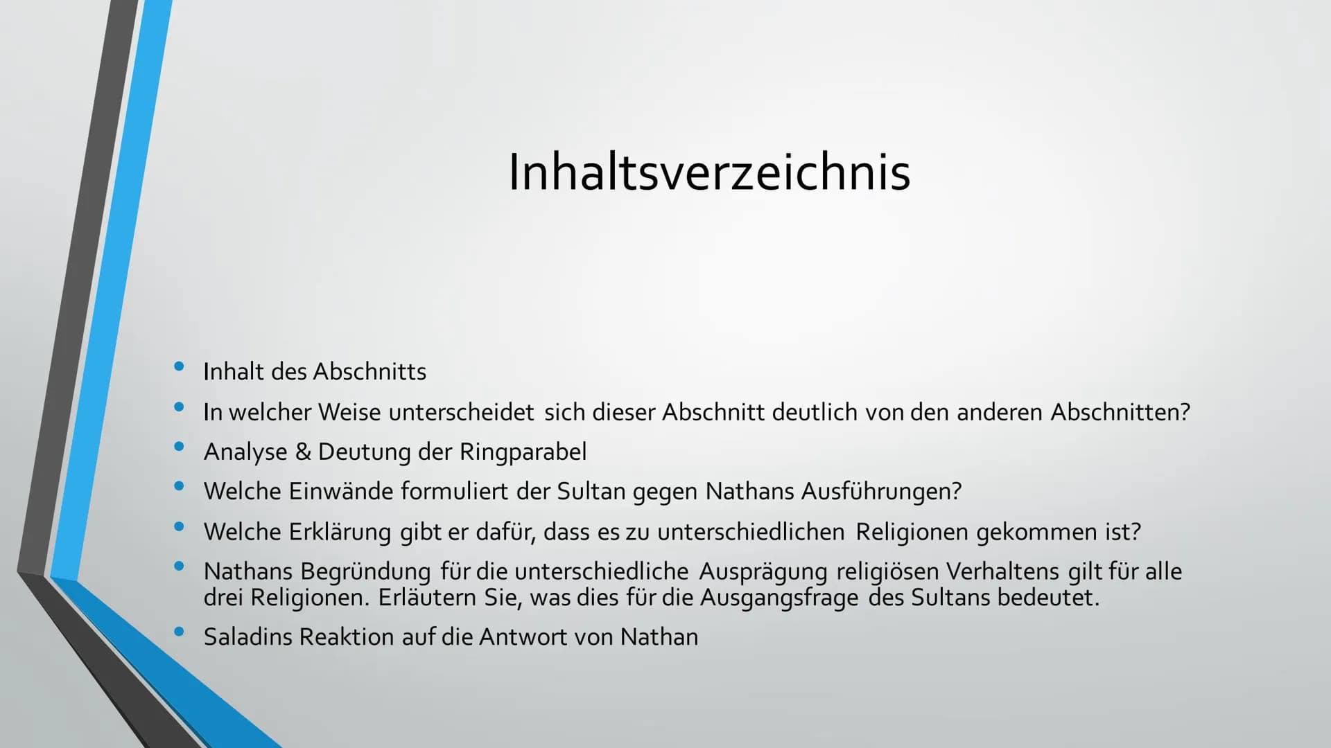 +
Ringparabel
Gruppe 3:
Abschnitt 3, V.
1957-1992 Inhaltsverzeichnis
Inhalt des Abschnitts
In welcher Weise unterscheidet sich dieser Abschn