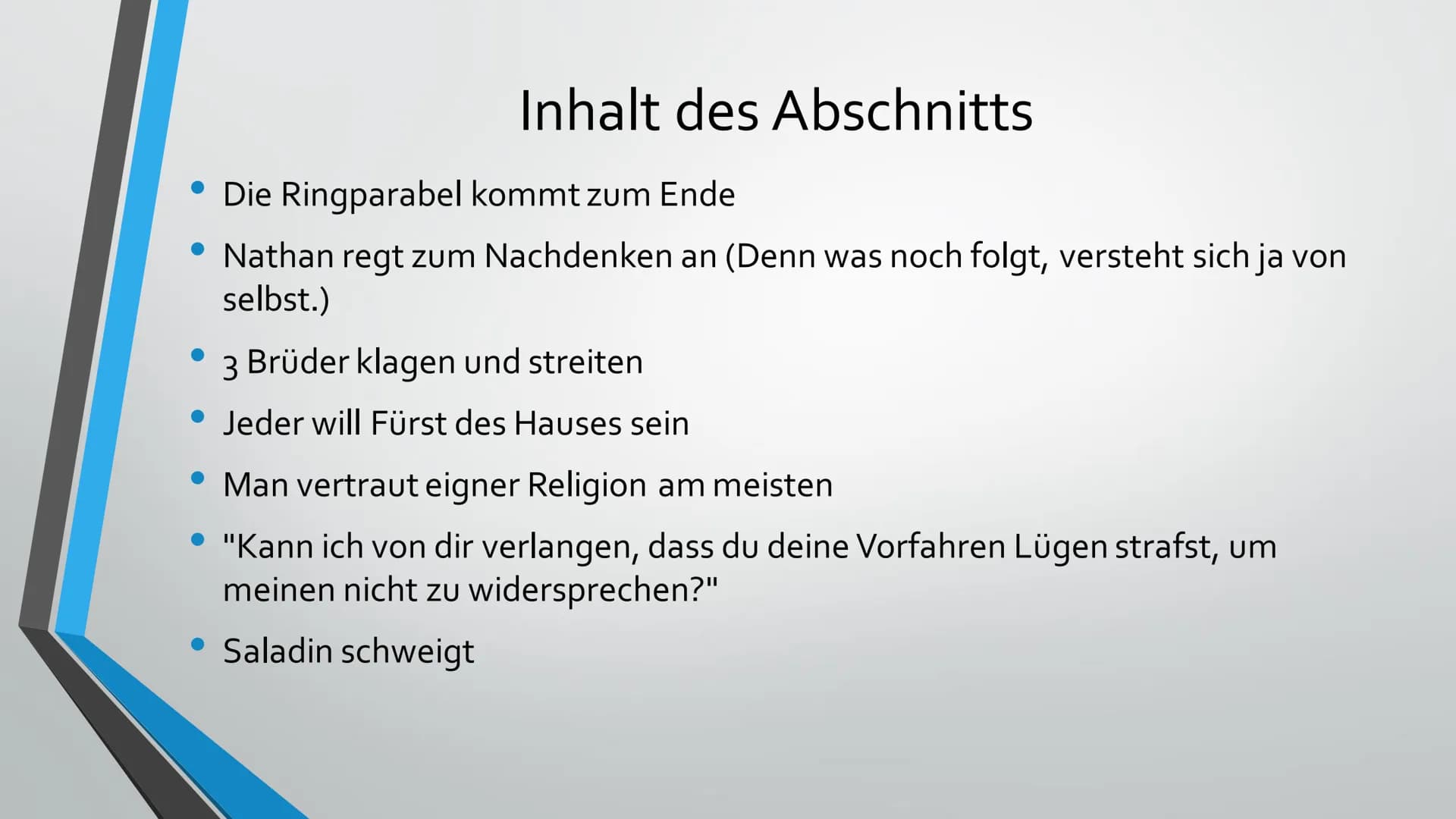 +
Ringparabel
Gruppe 3:
Abschnitt 3, V.
1957-1992 Inhaltsverzeichnis
Inhalt des Abschnitts
In welcher Weise unterscheidet sich dieser Abschn