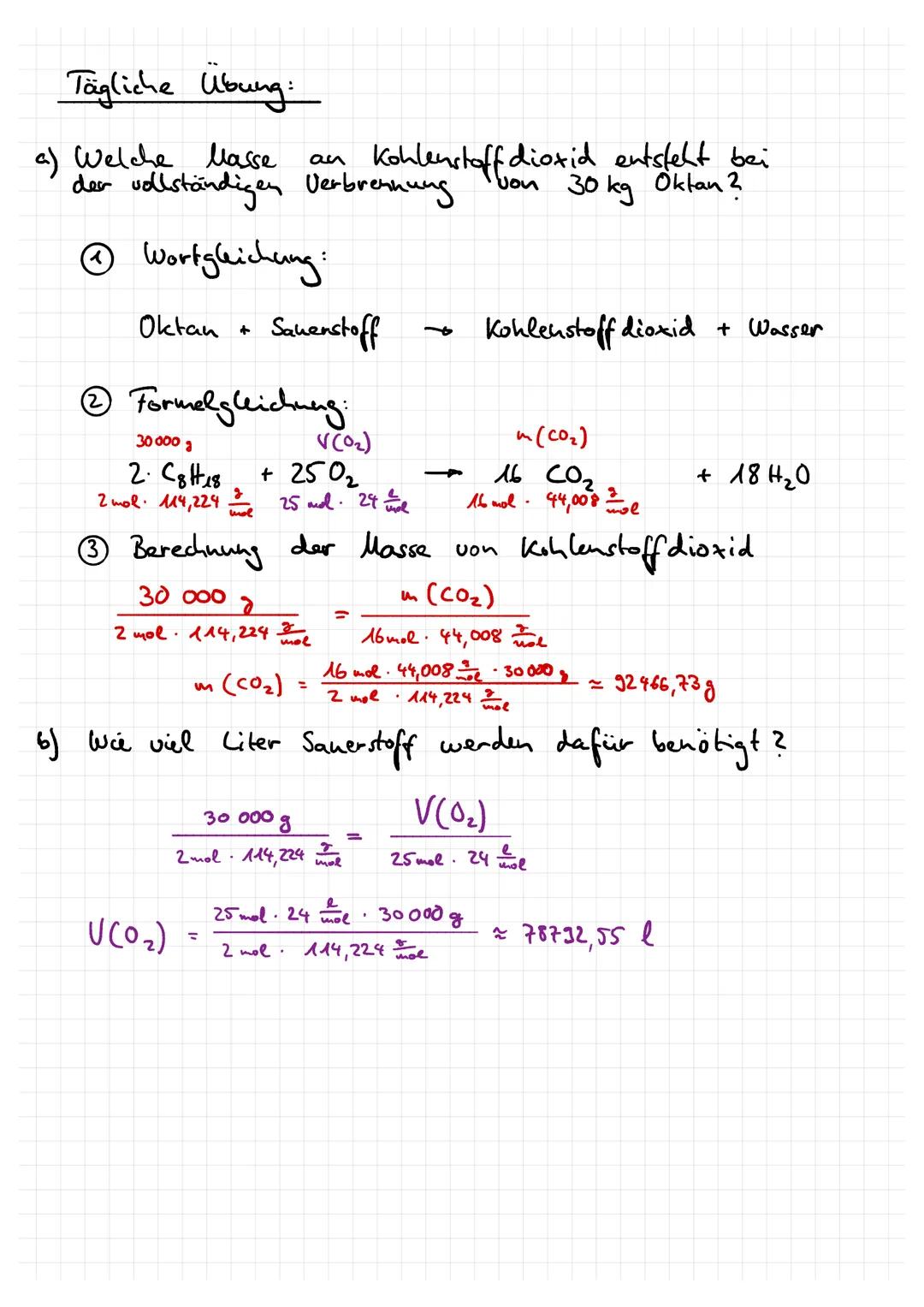 Volumenbereduungen mit Hilfe des molaren Volumens
Masse m
[m] = 1kg
Dichte
p=
Volumen V
[v]=1m²³
ges.
m=N·m (1 Teilden)
Rechnung:
~ (c)
Form