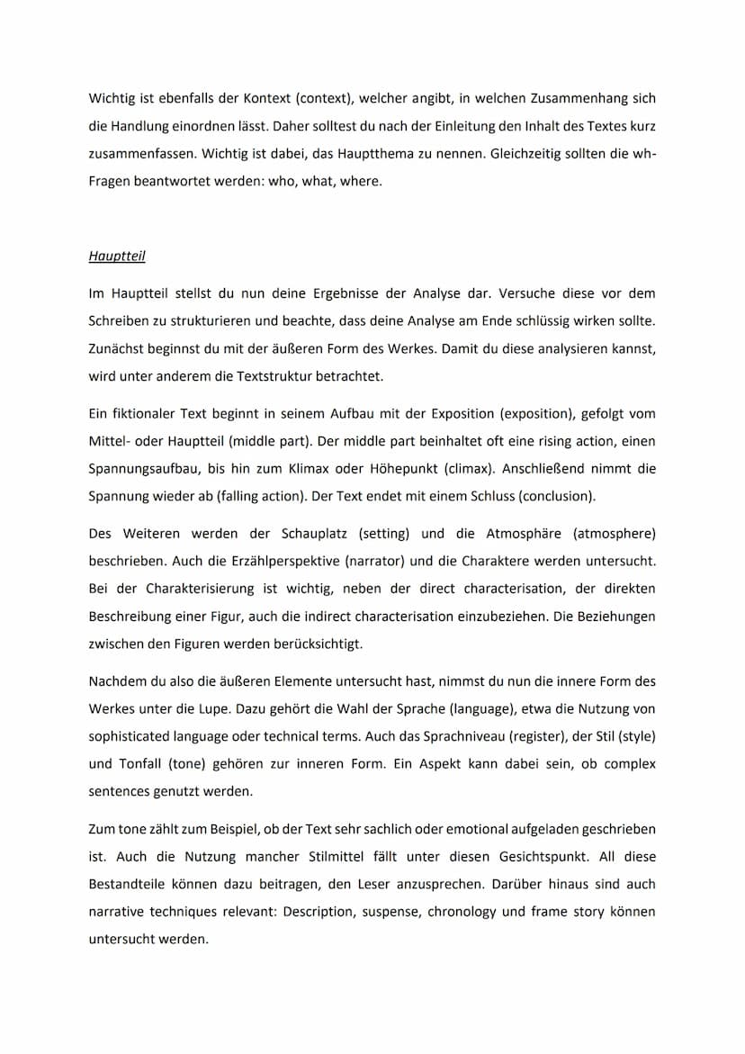 -Einen fictional text analysieren-
Der Eintritt in die Erwachsenenwelt Fiktionale Texte inklusive Ganzschrift
Was ist beim Analysieren eines