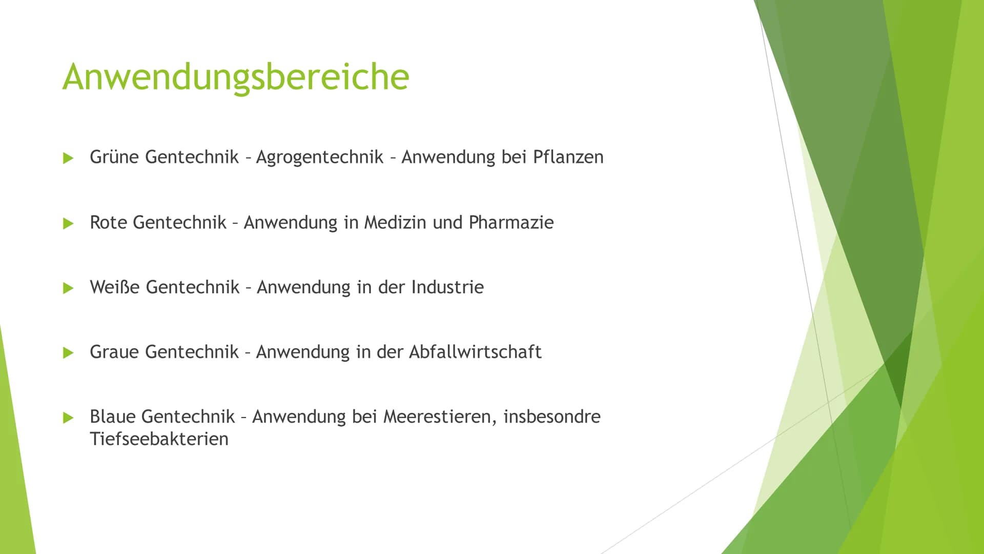 se
GENFOOD
Gentechnik
In der Landwirtschaft und in unseren Lebensmitteln Gliederung
Was ist Gentechnik?
Bedeutung für Naturpflanzen
Bedeutun
