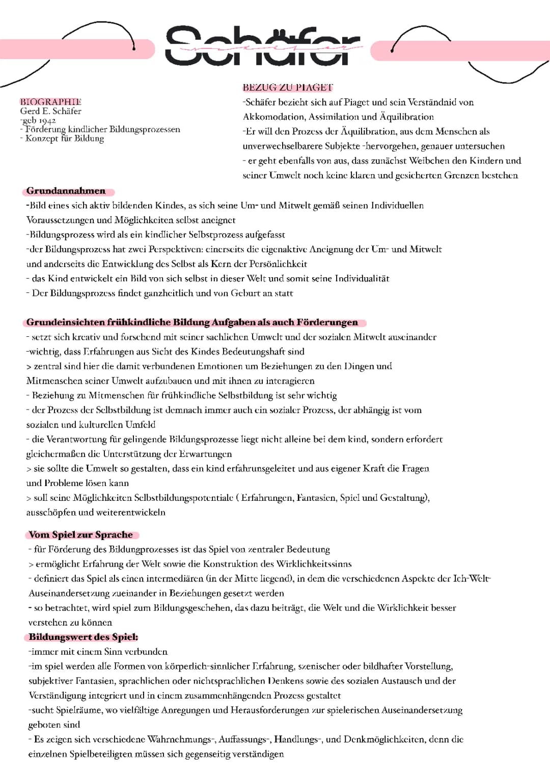 Zusammenfassung Schäfer