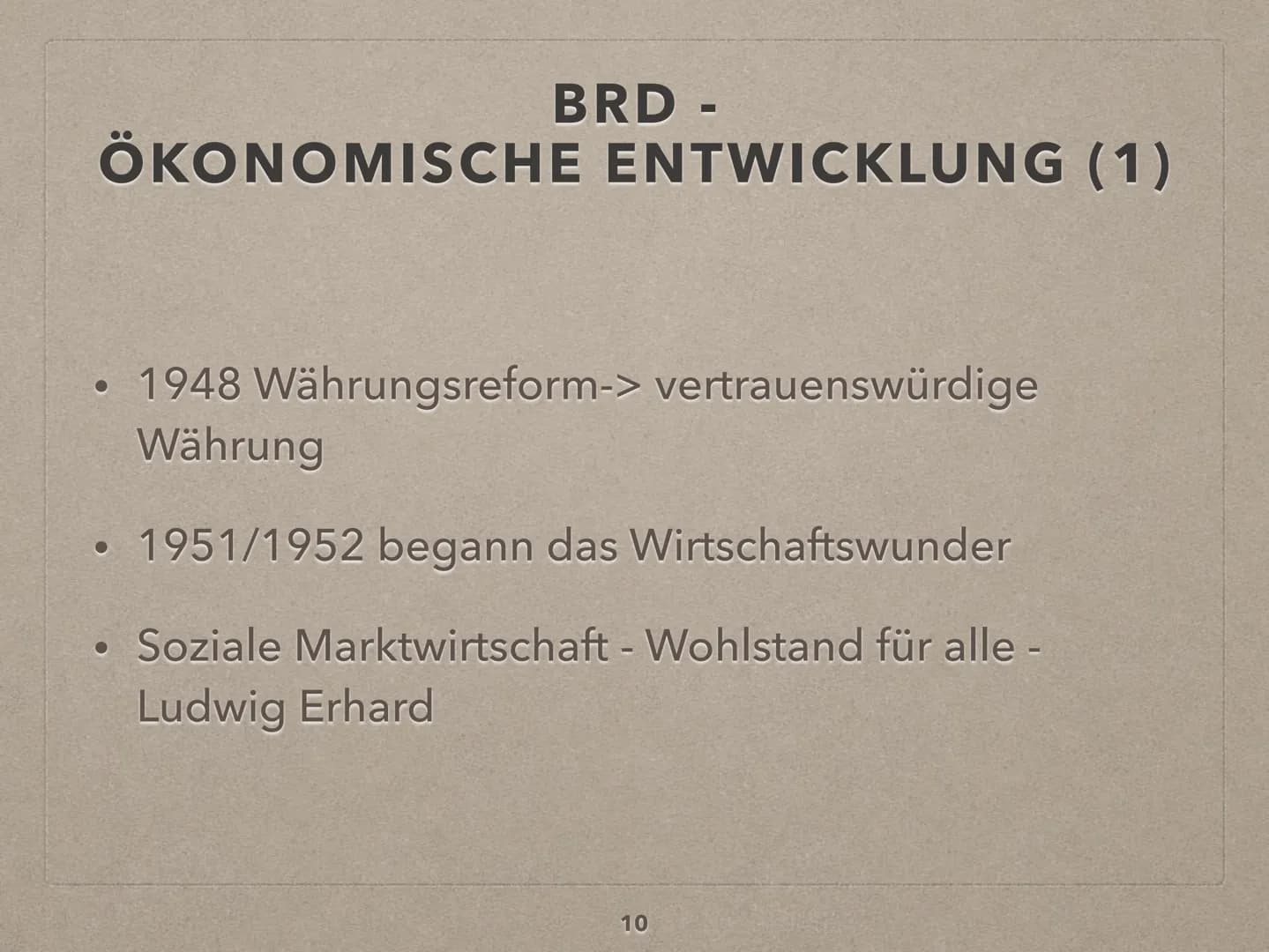 DAS ,,WIRTSCHAFTSWUNDER"
Ein Referat von Julia-Sophie Ladehoff
Geschichte, 12c
1 LEITFRAGE
WAR DAS WIRTSCHAFTSWUNDER WIRKLICH EIN
WUNDER?
CA