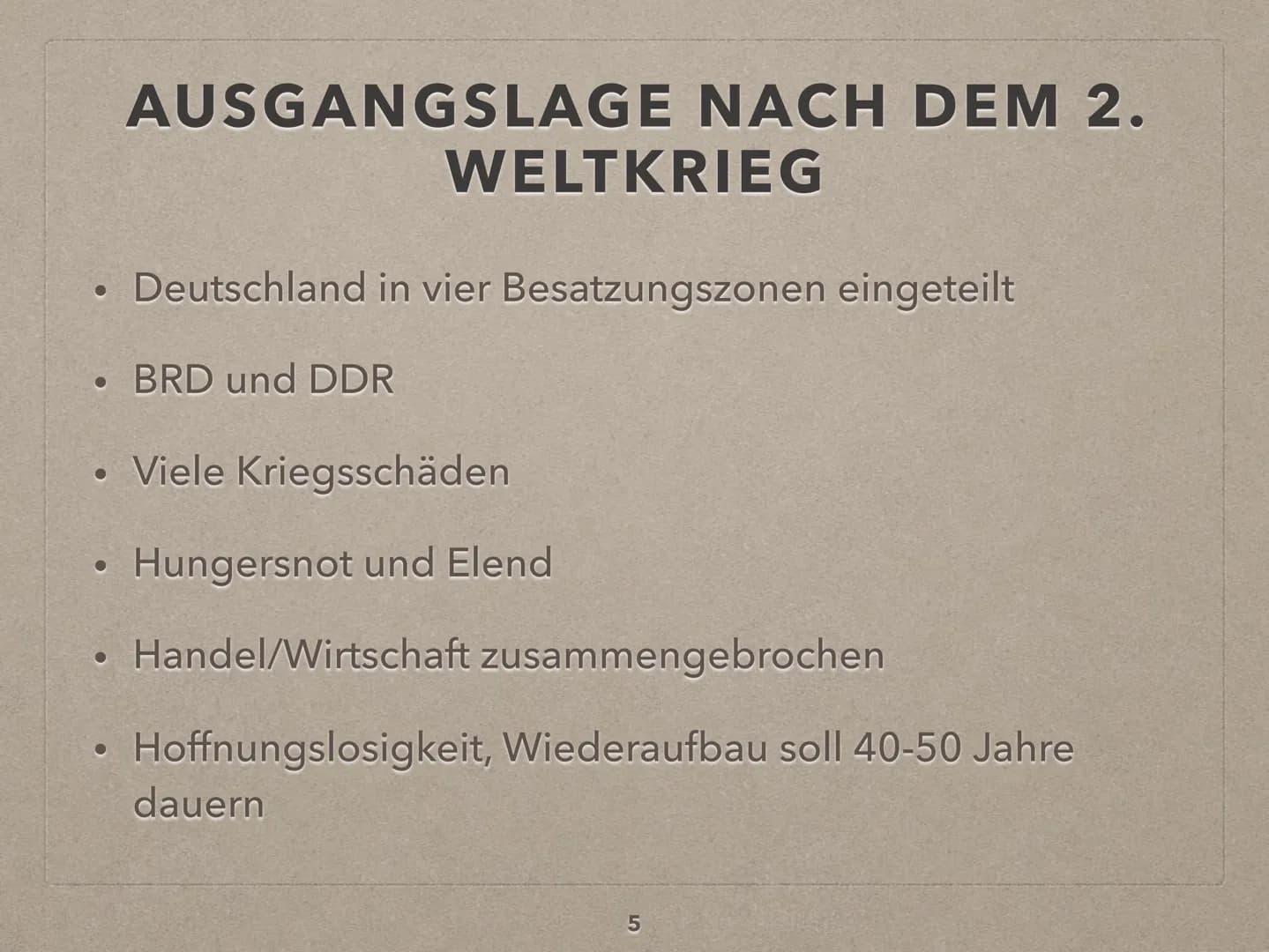 DAS ,,WIRTSCHAFTSWUNDER"
Ein Referat von Julia-Sophie Ladehoff
Geschichte, 12c
1 LEITFRAGE
WAR DAS WIRTSCHAFTSWUNDER WIRKLICH EIN
WUNDER?
CA