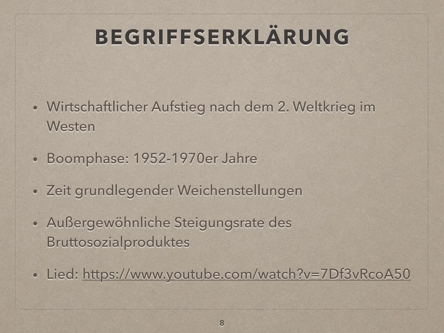 DAS ,,WIRTSCHAFTSWUNDER"
Ein Referat von Julia-Sophie Ladehoff
Geschichte, 12c
1 LEITFRAGE
WAR DAS WIRTSCHAFTSWUNDER WIRKLICH EIN
WUNDER?
CA