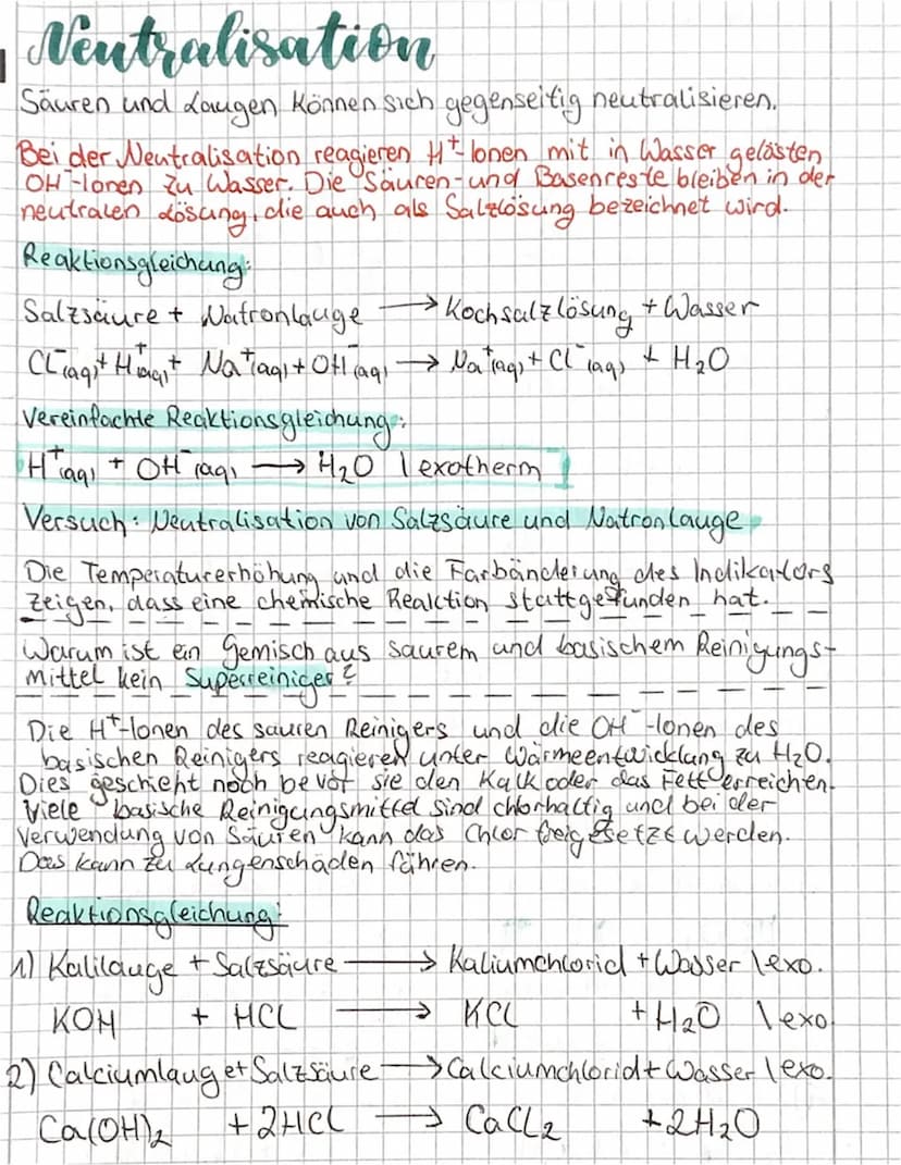 Basen Eigenschaften
färben den Universalindikator blau
fühlen sich auf der Haut Seitig und glitschig an
atzende Wirkung
Leiten wegen der fre