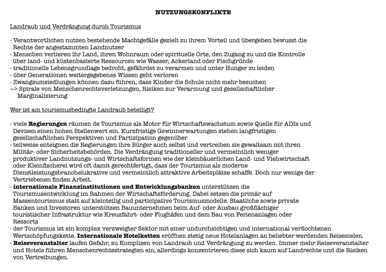Bedeutung
- Tourismus als Phänomen aber auch Antrieb der Globalisierung
- v.a. Massentourismus Raumprogramm auf globaler, regionaler oder so
