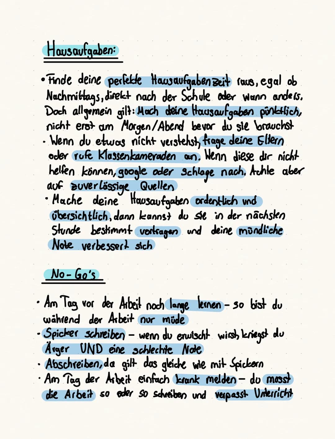 Allgemein
• Räume deinen Arbeitsplatz auf
Trinke ordentlich viel und sorge für frische Luft
• Mache zwischen durch Pausen, zum Beispiel kann