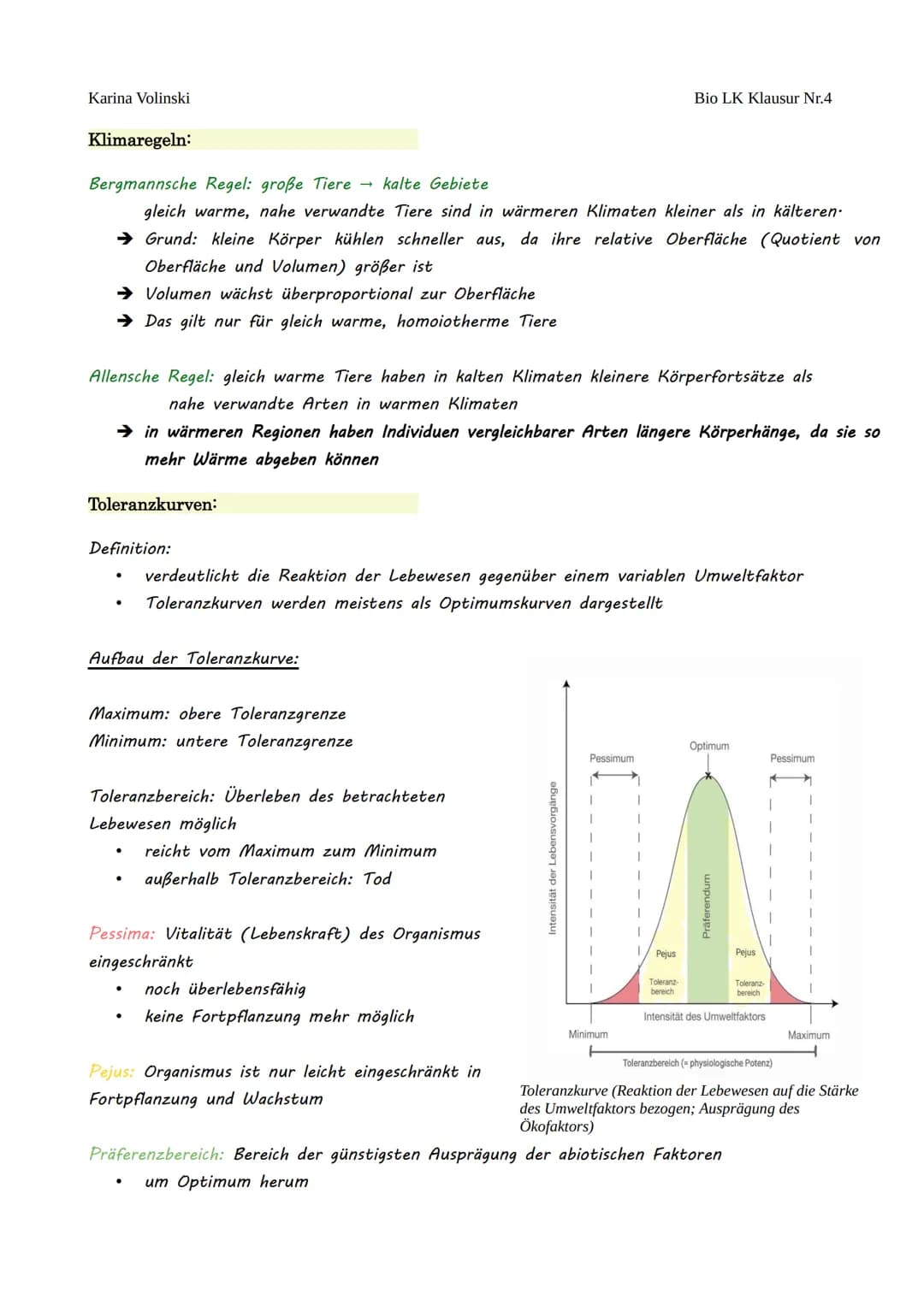 Ökologie Abitur: Klausuren, Aufgaben und Lösungen für Bio LK