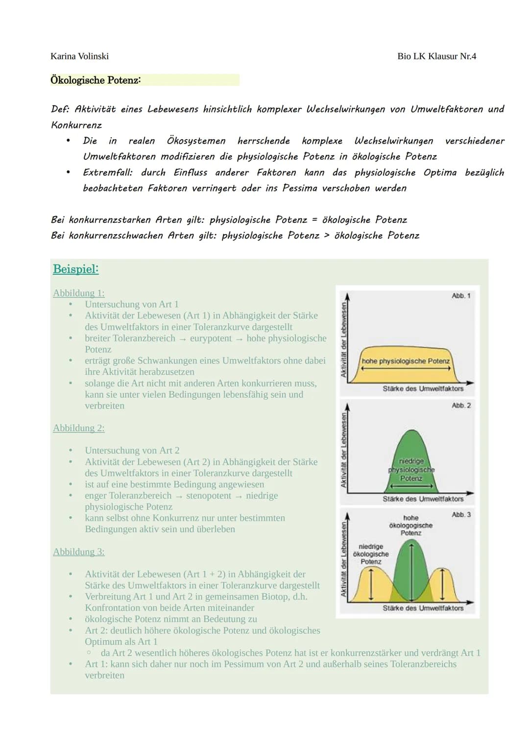 Karina Volinski
Ökologie
Umweltfaktoren:
I. Abiotische Faktoren
O Wechselwarme/Gleichwarme Tiere
O Klimaregeln
O Toleranzkurven
O physiologi