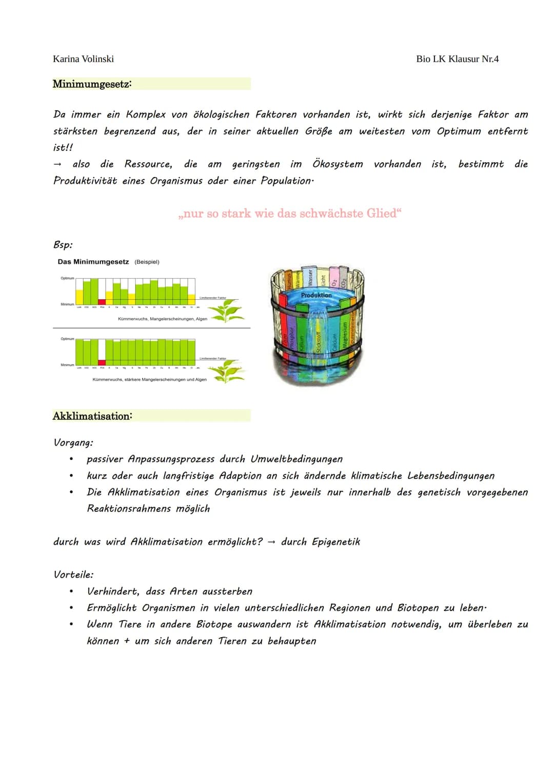 Ökologie Abitur: Klausuren, Aufgaben und Lösungen für Bio LK