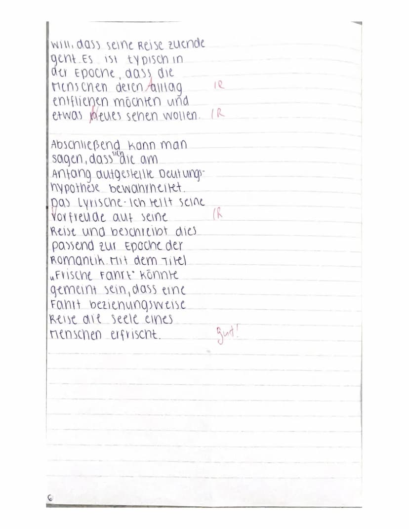 Aufgabe 1)
XES 1st zu vermuten, dass das (yrische ich
von seiner Reise erzäht und wie er sich.
fühlt.
5 davon, wie
CS
J
gut!
J.
Dilara Bozka