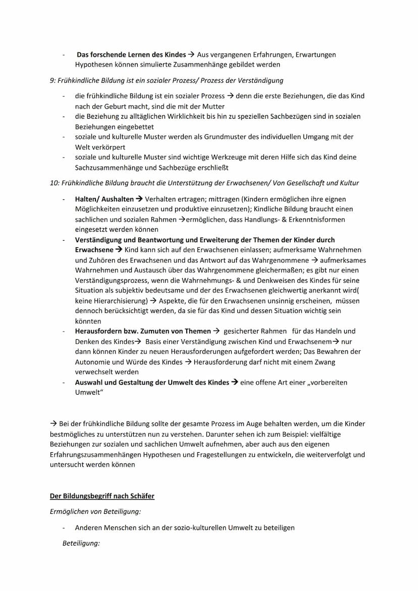 Frühkindlicher Bildungsprozess-Gerd Schäfer
Bild des Kindes:
Besitzt eine Grundausstattung an Wahrnehmung und Kommunikationsfähigkeit
Lernt 