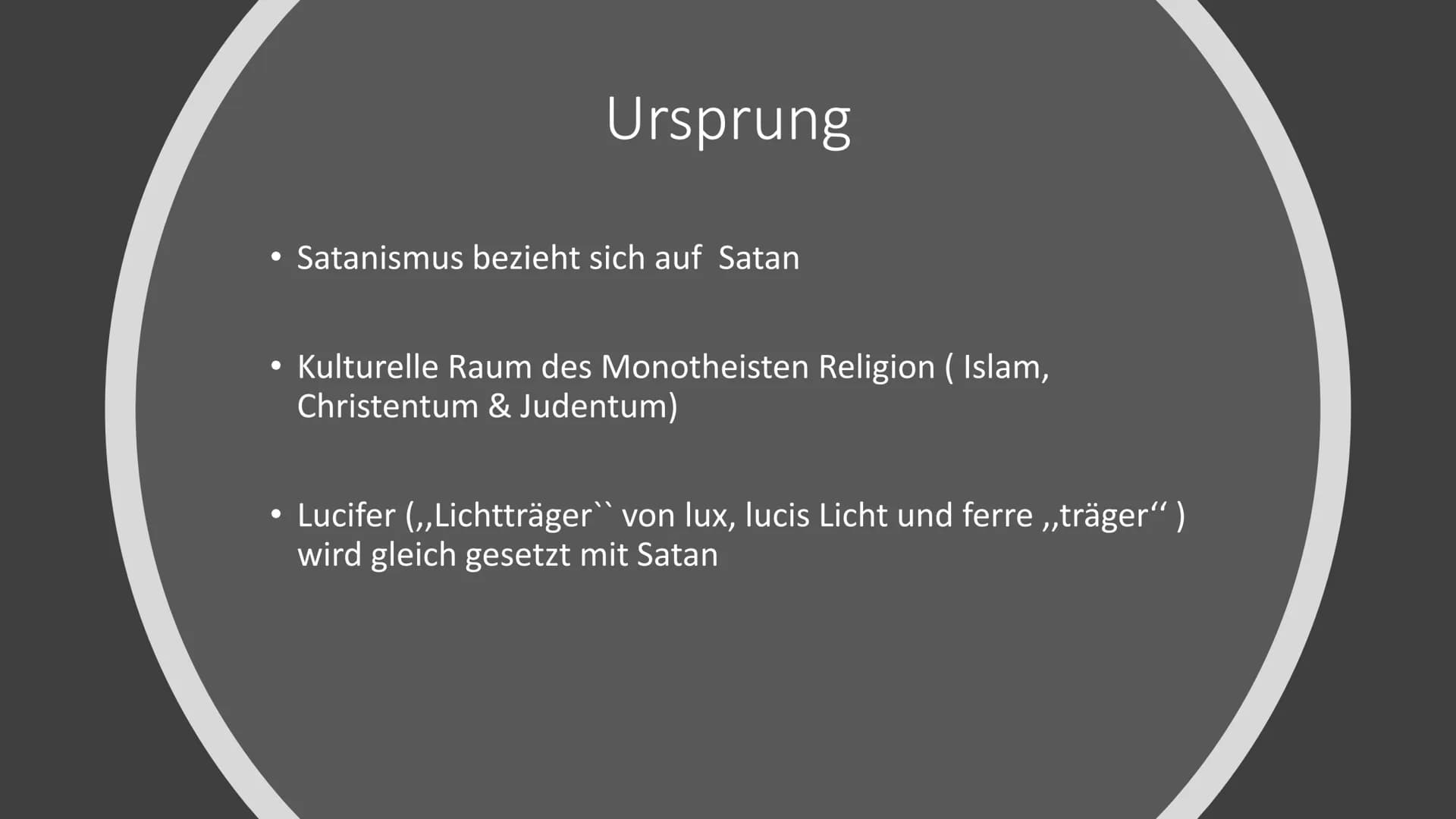 Satanismus Symbol Allgemein
Bewegung die sich positiv auf das Böse hingezogen fühlen
●
2 Richtung des Satanismus
• Erste Belege seit dem 17.