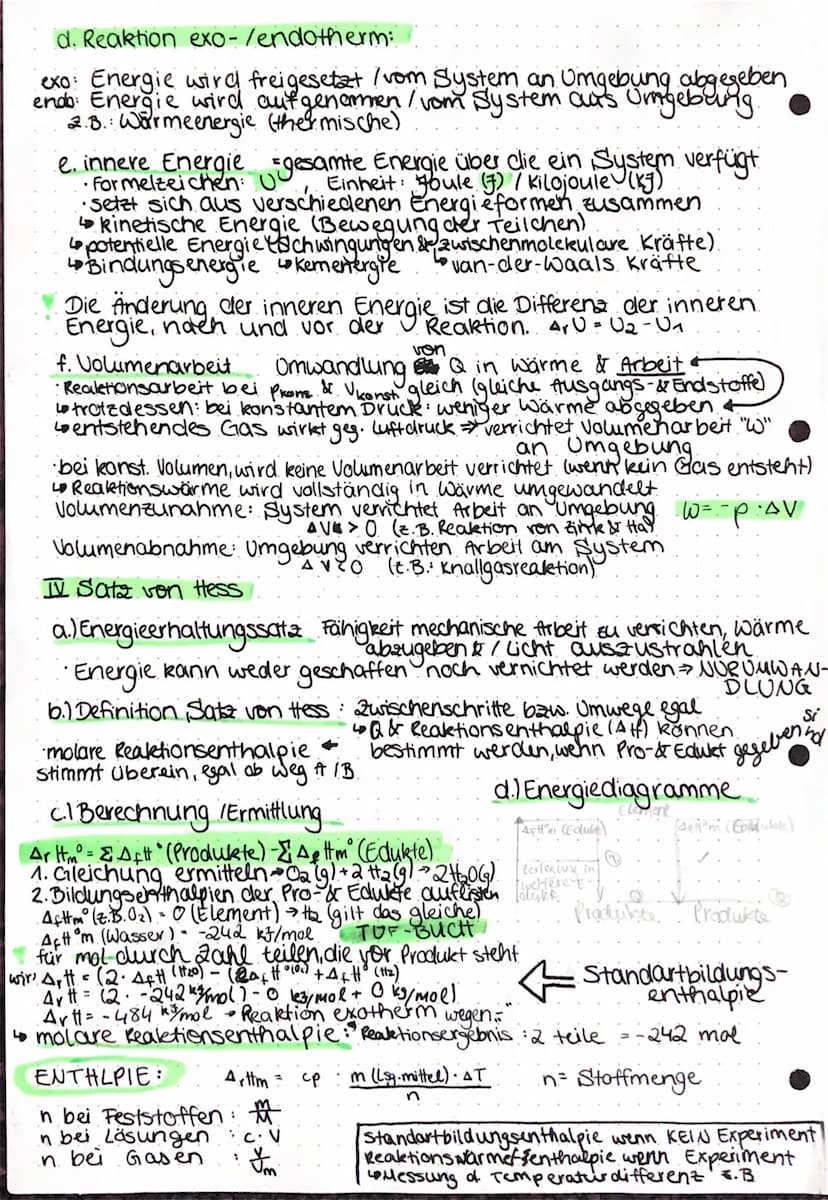 CHEMIE ~ Klausur 1
Übersicht
•Ausgleichen
•Systeme
konst. Druck /Volumen
Reaktion exo-endotherm
Berechnung der Reaktionswärme-Reaktionsentha