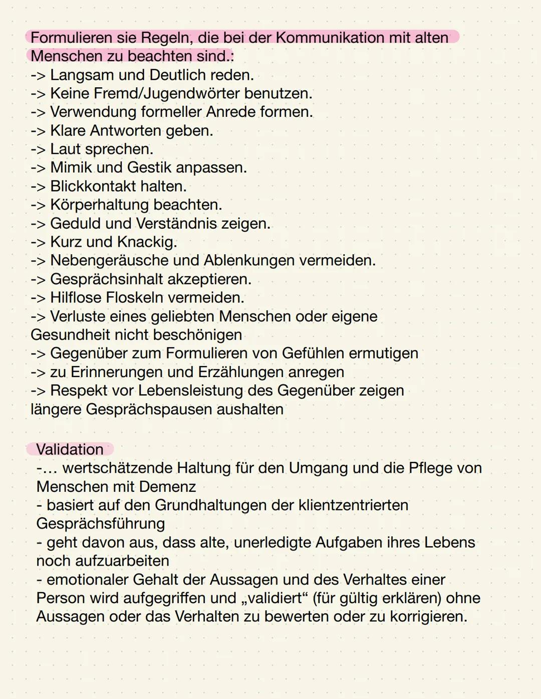 # Kommunikation in der Pflege

- die Art und Weise, wie Menschen miteinander
kommunizieren, beeinflusst das jeweilige
Wohlbefinden
- das eig