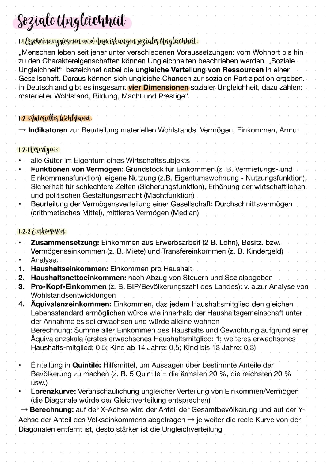 komplette Soziale Strukturen Lernzettel 