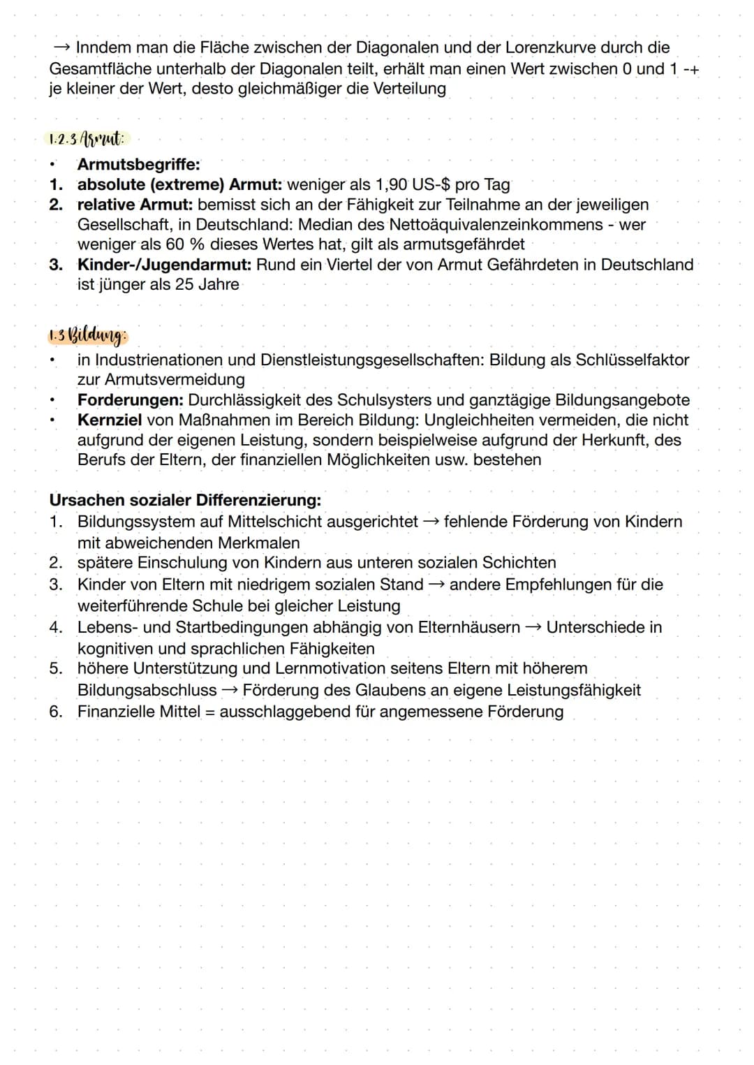Soziale Ungleichheit
1.1 Erscheinungsformen und Auswirkungen sozialer Ungleichheit:
,,Menschen leben seit jeher unter verschiedenen Vorausse