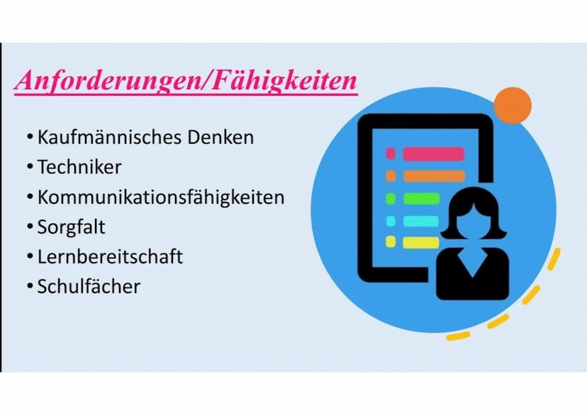 Kauffrau für IT-
System-Managment Gliederung
• Beschreibung des Berufs
• Beschäftigungsbetriebe/Arbeitsorte
• Benötigter Schulabschluss
• An