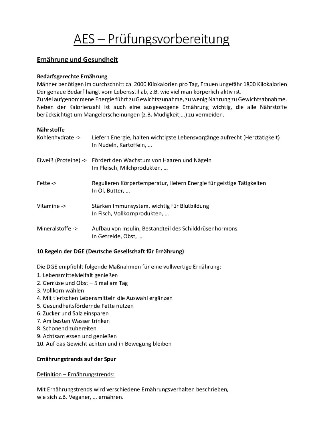 Alles über die AES Prüfung Klasse 10: Übungen, Themen und mehr!