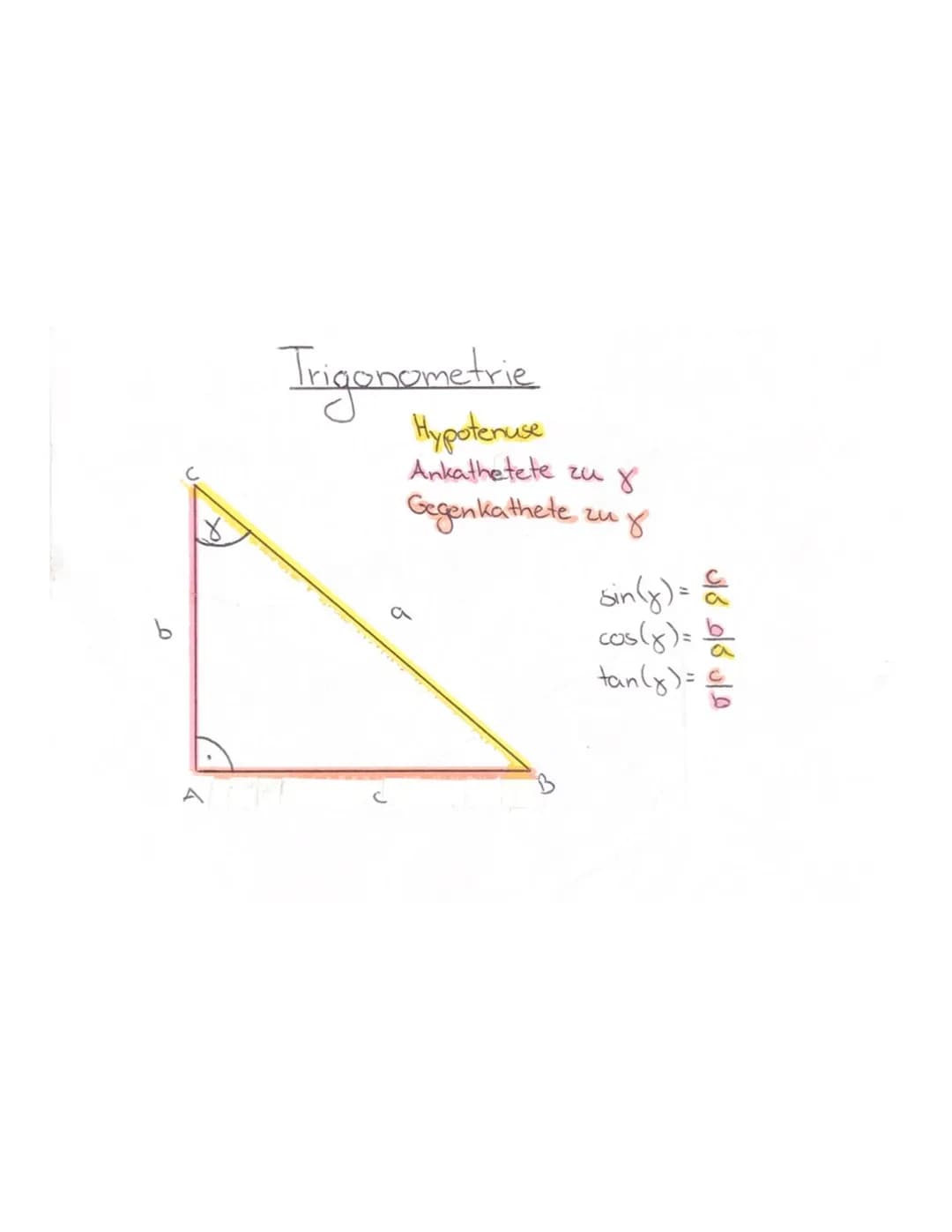 Trigonometrie
Hypotenuse
Ankathetete zu 8
Gegenkathete zu g
مان كام كان
sin(y) = &
cos(x) = b
tan(y) =
€ Steigungswinkel & Steigung in %
чи
