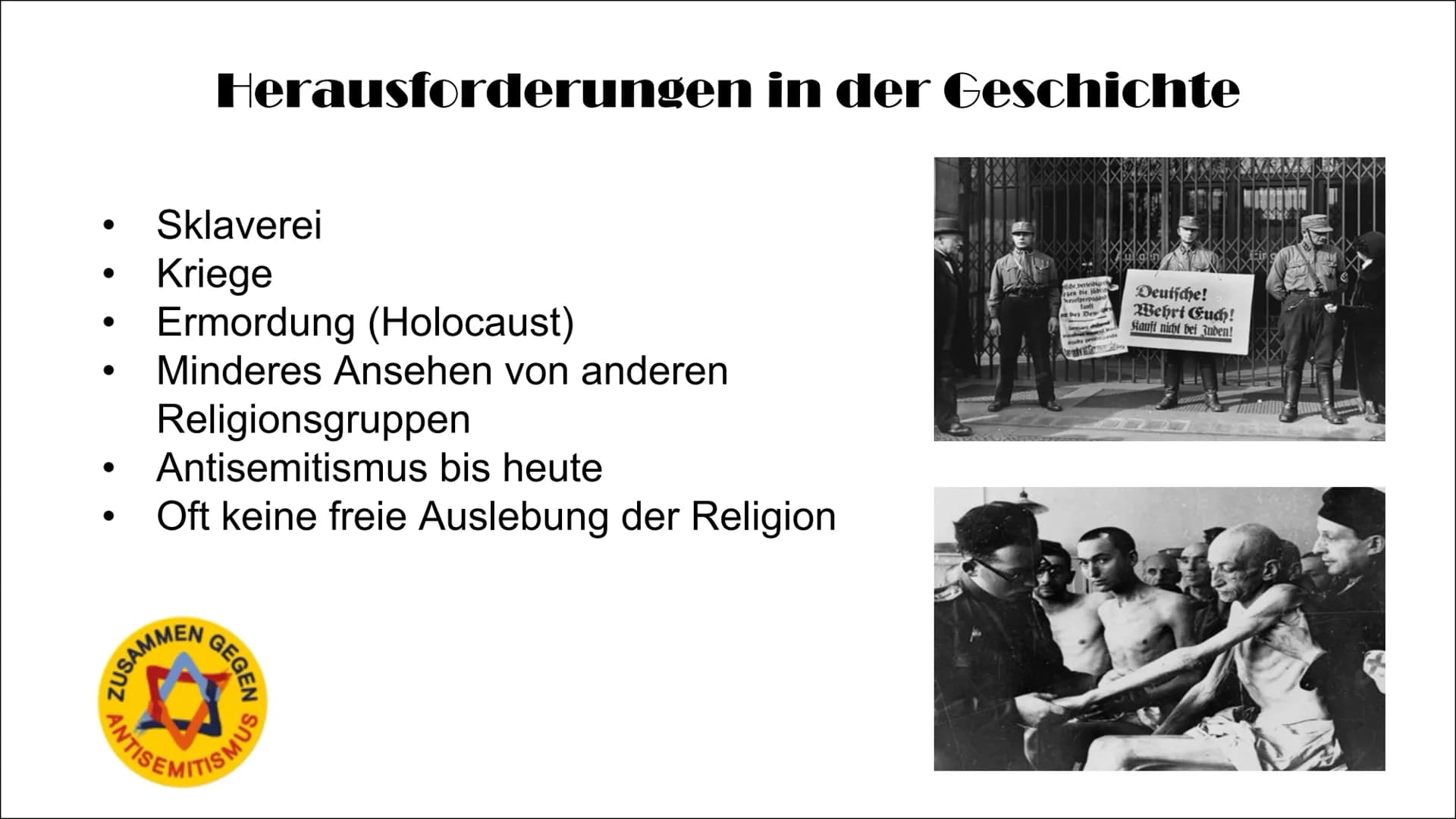 Das Judentum
22 Fakten
Das Judentum ist nicht nur eine
Religion, sondern eine Ethnie
Ist eine monotheistische Religion
Ist die älteste Relig