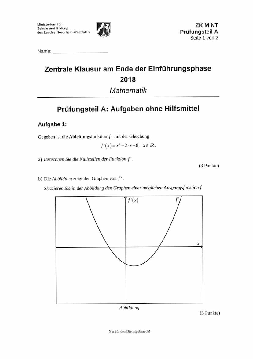 Ministerium für
Schule und Weiterbildung
des Landes Nordrhein-Westfalen
Hinweise zur Durchführung der Zentralen Klausur am Ende
der Einführu