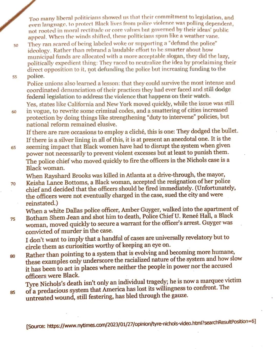Textvorlagen:
Hilfsmittel:
Bearbeitungszeit:
Tasks
Englisch Leistungskurs
1. Klausur Q2-23. Februar 2022
Text A:
Text B:
Tyre Nichol's Death