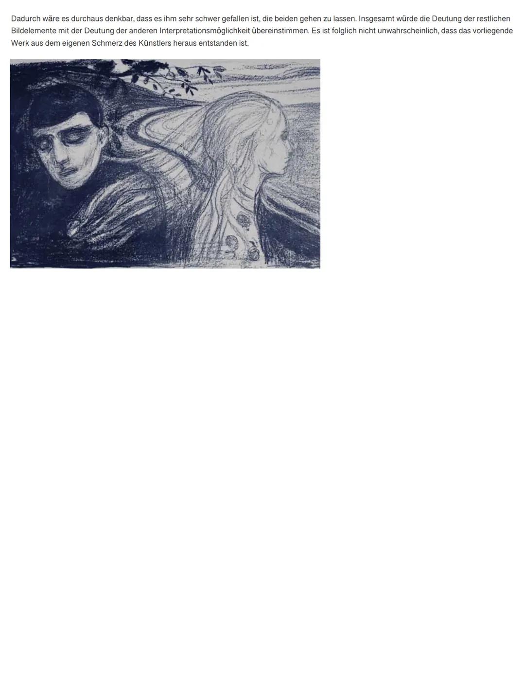 Analyse Edvard Munch: Die Loslösung II (Leoni, 17.01.2020)
Gegeben ist ein Werk von Edvard Munch mit dem Titel ,,Die Loslösung II" aus dem J