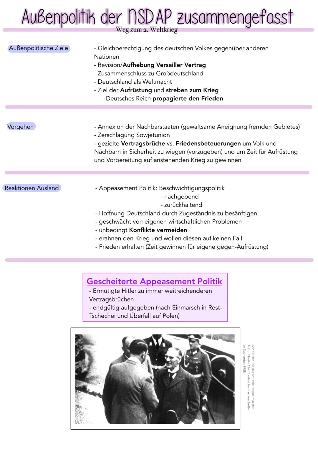Geschichte Dech, 12, Marla Winter
Hitlers Außenpolitik
Zusammenfassung und Auflistung von Daten, Zielen und Reaktionen des Auslands
Testvorb