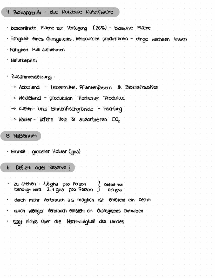 1. Was ist der Ökologische Fußabdruck ?
zusammengesetzt aus was wir täglich brauchen & verbrauchen
→> Essen & Trinken
→> Kleidung
->> Wohnor