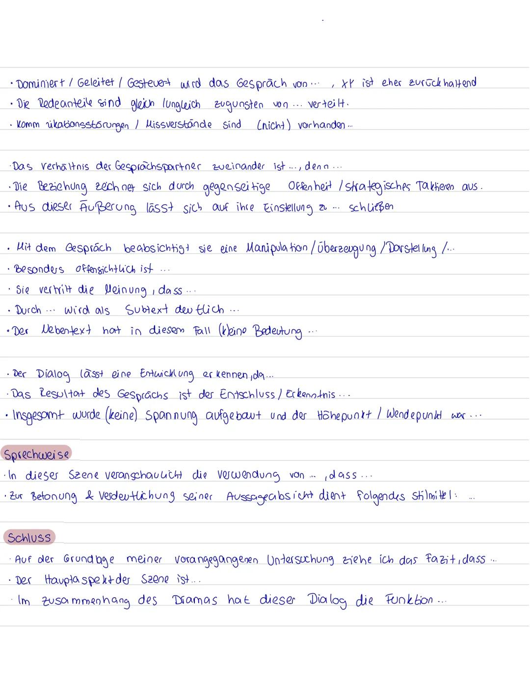 Einleitung
analyse einer dramaszene
Formulierungs-
hilfen
• Im Jahr (1801) wurde das Drama ("Maria Stuart"), geschrieben von (Friedrich Schi