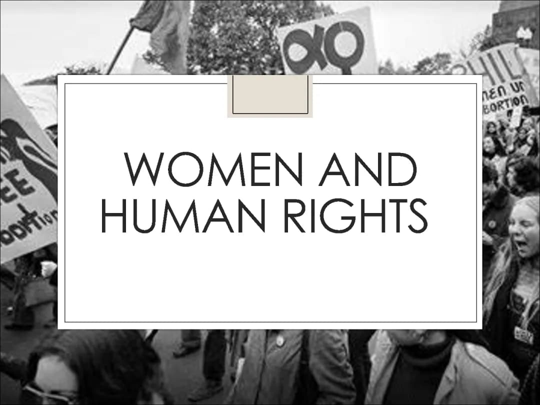 Women and human rights 
