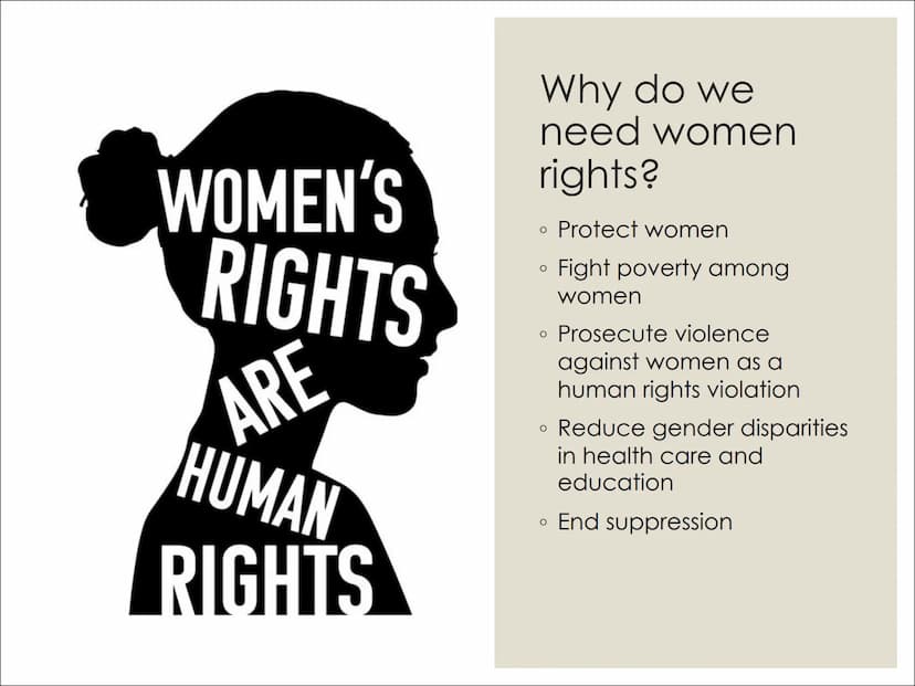 E
bortion
do
WOMEN AND
HUMAN RIGHTS
MEN UN
BORTION Content
Women/human rights in general (Denise)
The history of women rights (video)
Women 