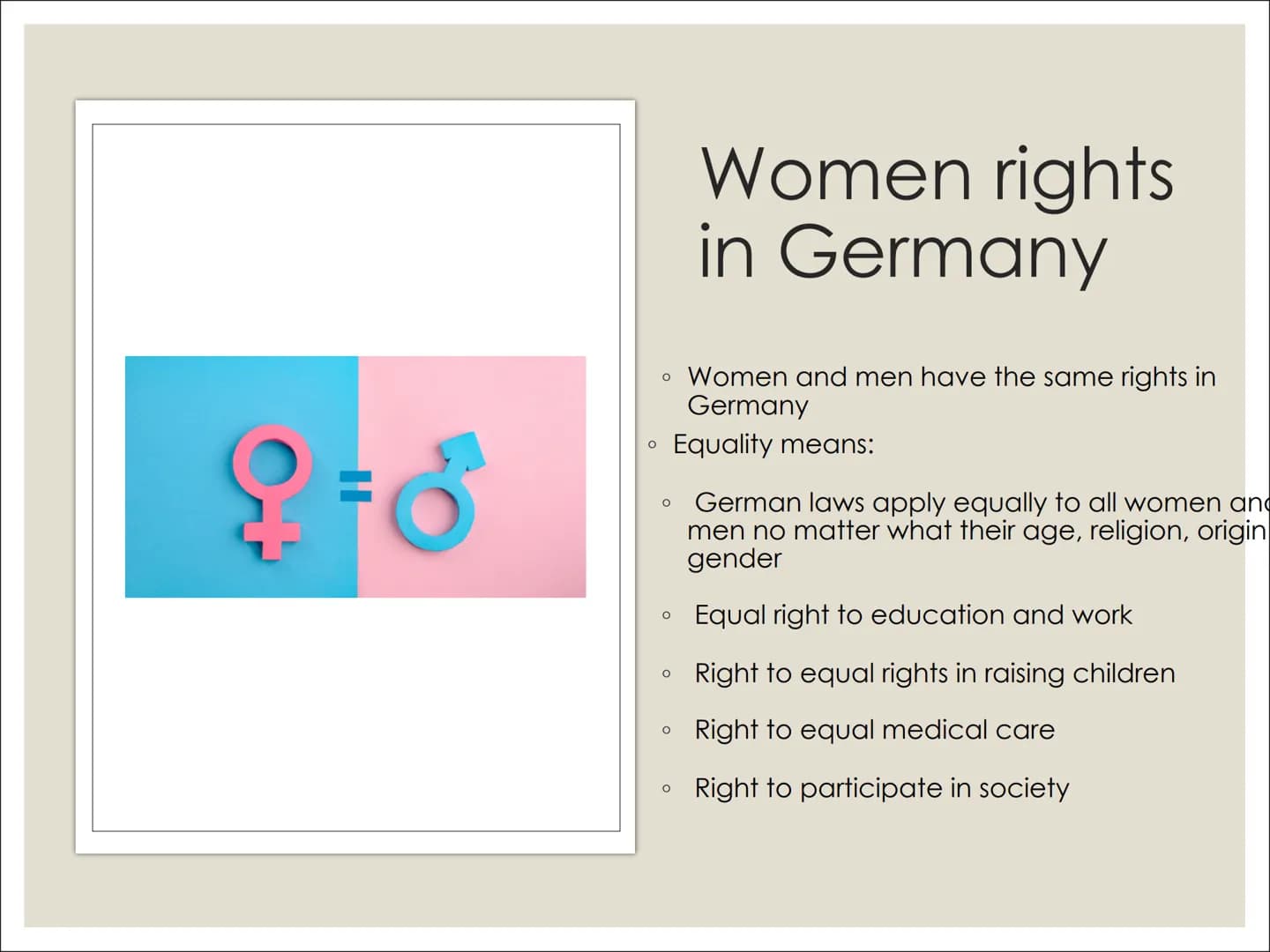 E
bortion
do
WOMEN AND
HUMAN RIGHTS
MEN UN
BORTION Content
Women/human rights in general (Denise)
The history of women rights (video)
Women 