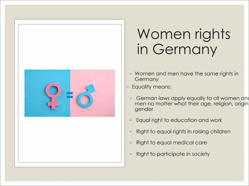 E
bortion
do
WOMEN AND
HUMAN RIGHTS
MEN UN
BORTION Content
Women/human rights in general (Denise)
The history of women rights (video)
Women 