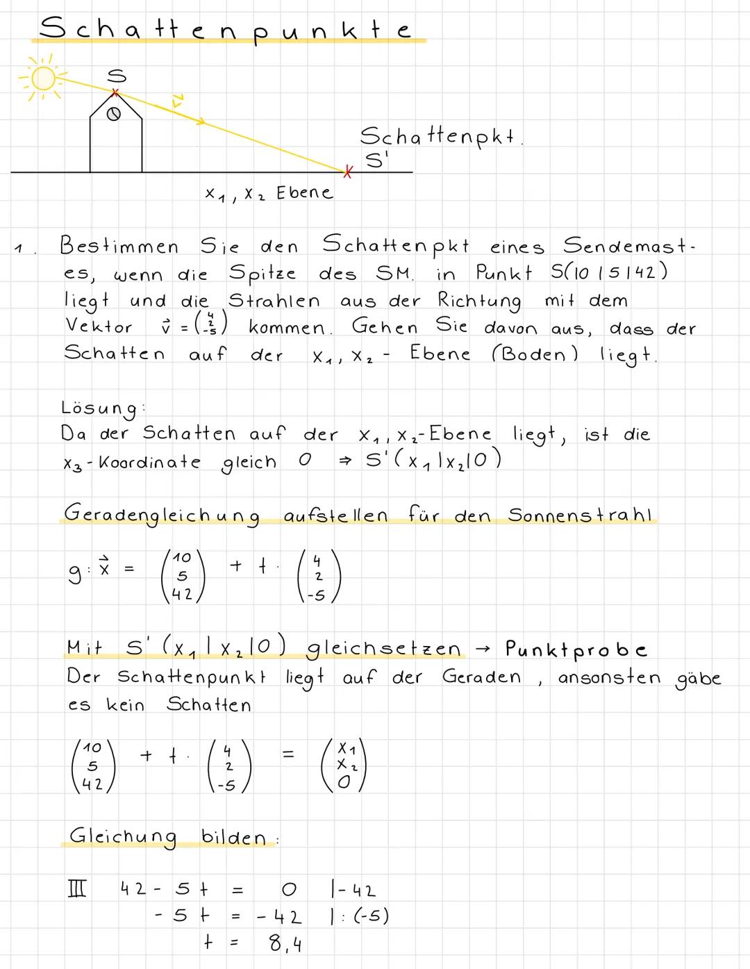 .
Mathe Klausur Nr. 2
11
Ebenengleichung
geg.
Geradengleichung aufstellen ✓
Punkt
Lage
Punktprobe
aufstellen,
am 15.12.21
Länge von Vektoren