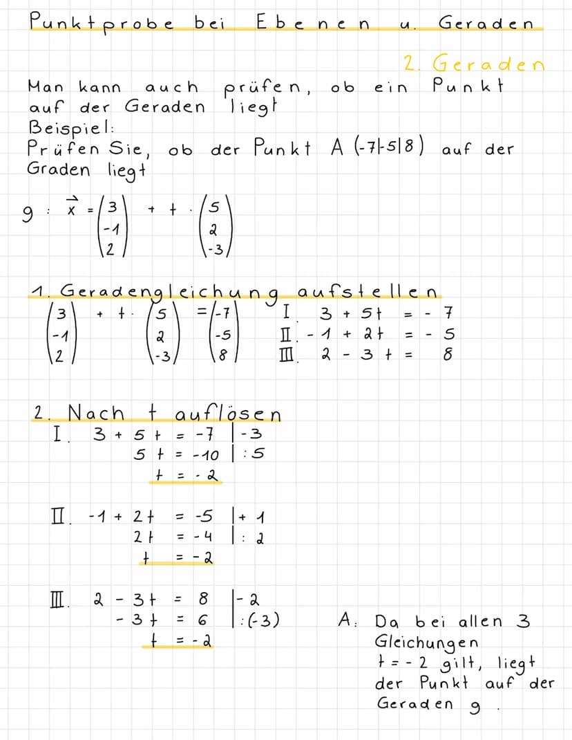 .
Mathe Klausur Nr. 2
11
Ebenengleichung
geg.
Geradengleichung aufstellen ✓
Punkt
Lage
Punktprobe
aufstellen,
am 15.12.21
Länge von Vektoren