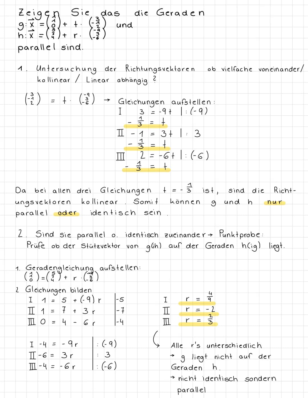 .
Mathe Klausur Nr. 2
11
Ebenengleichung
geg.
Geradengleichung aufstellen ✓
Punkt
Lage
Punktprobe
aufstellen,
am 15.12.21
Länge von Vektoren