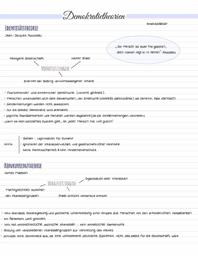 Know Demokratietheorien, Dimensionen der Politik…. thumbnail