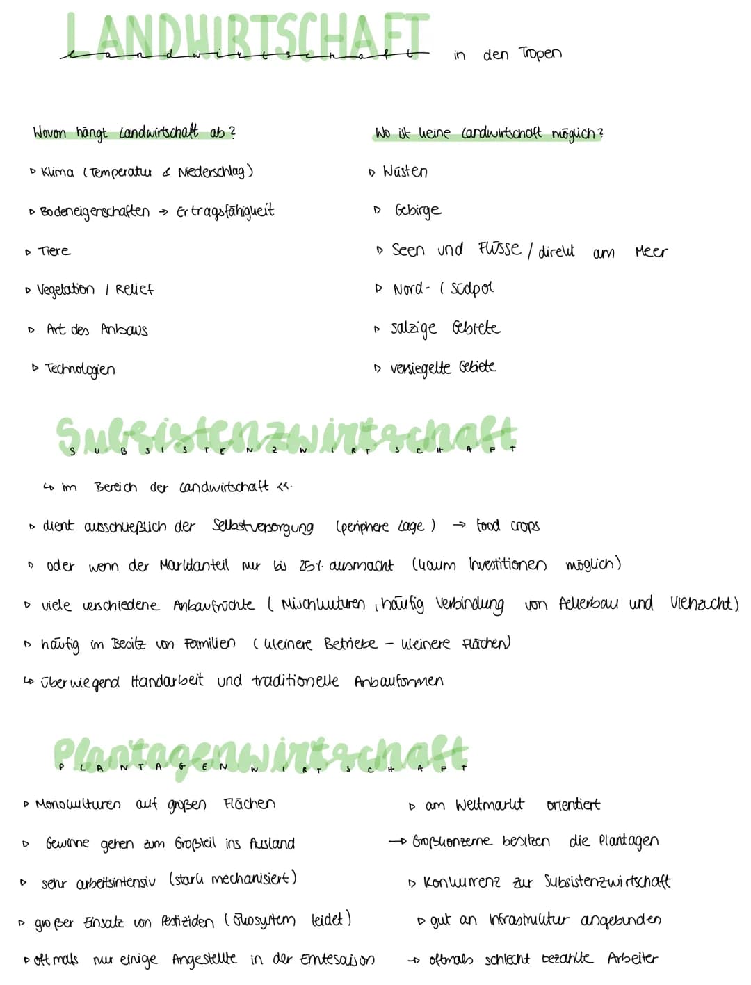 LANDWIRTSCHAFT
Woven hängt Landwirtschaft ab ?
• Klima (Temperatur & Niederschlag)
> Boden eigenschaften
Ertragsfähigkeit
> Tiere
▸ Vegetati