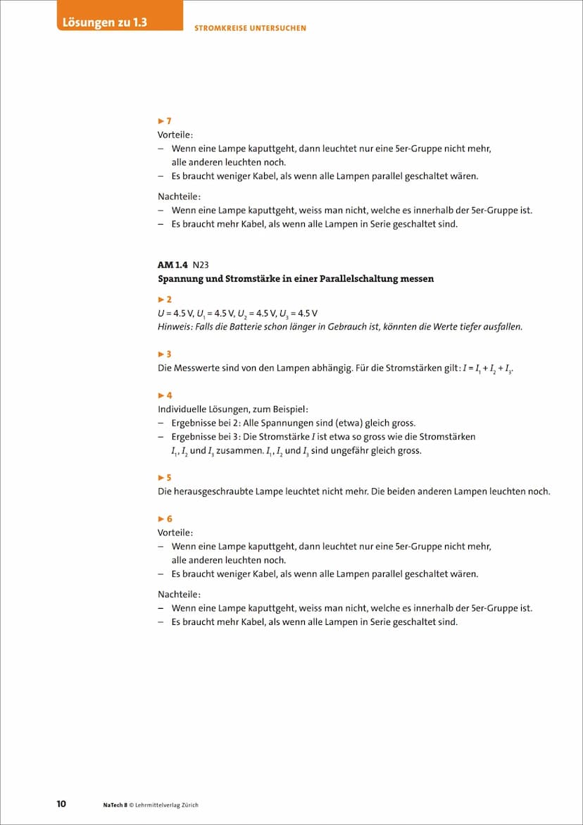8
ΝΑ
TECH
LM
J>I
ΣΙΝ
Physik, Chemie
Biologie
VZ
1
Stromkreise untersuchen
Lösungen zu
Grundlagenbuch
Arbeitsmaterialien N1, N2, N3
Onlinemat