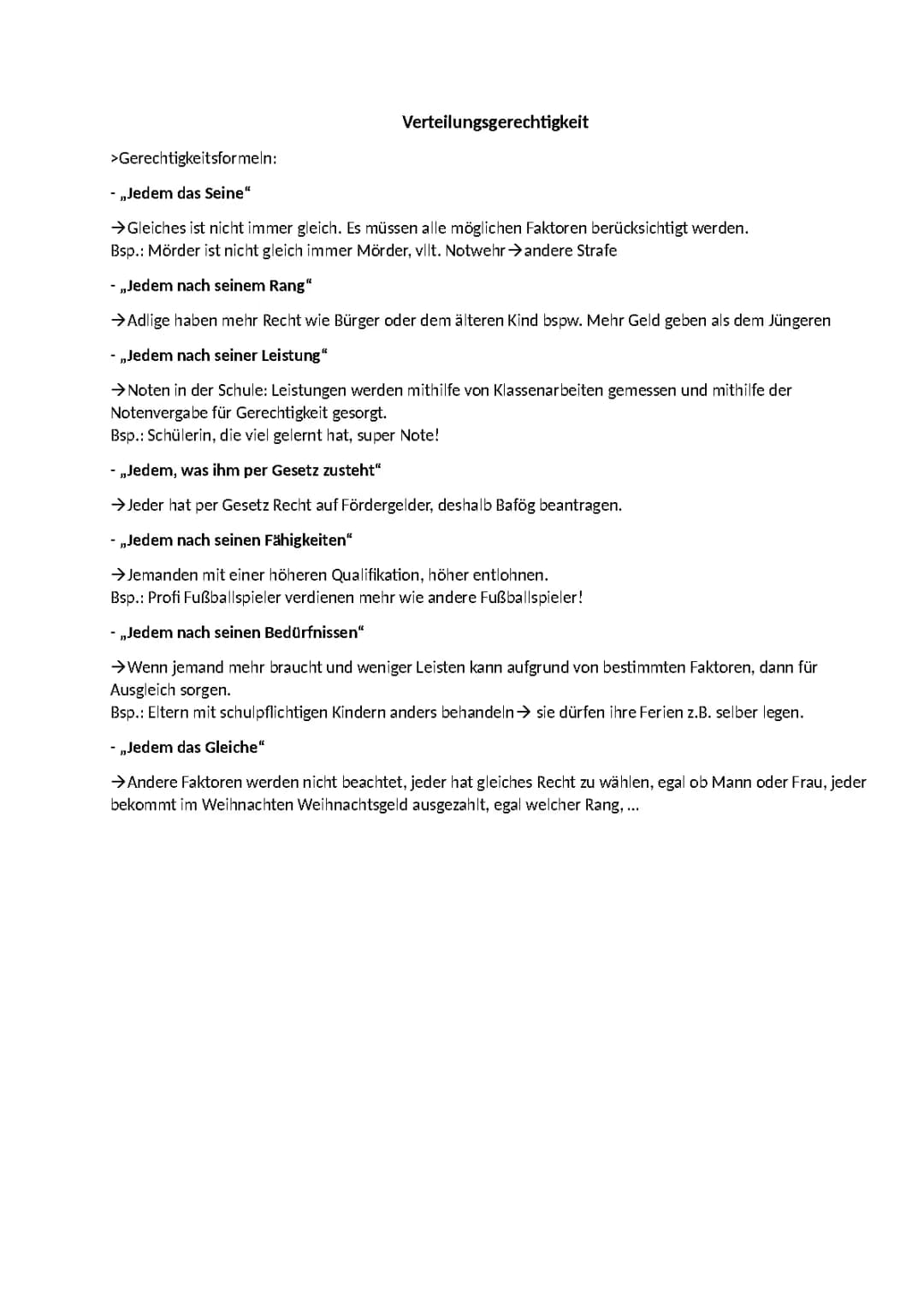Verteilungsgerechtigkeit